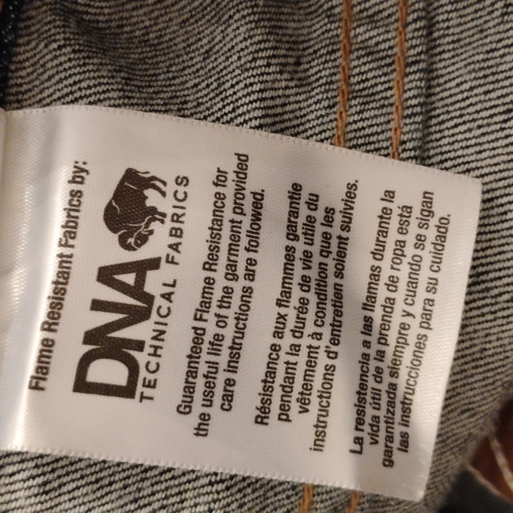 Carhartt FR Flame Resistant CAT 2 2112 Dark Blue Denim Jeans Size 20P - Picture 12 of 12
